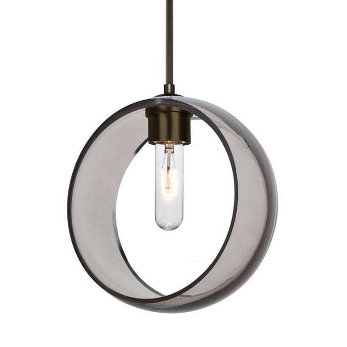 Besa 1JC-MANASM-BR-NI One Light Pendant, Bronze