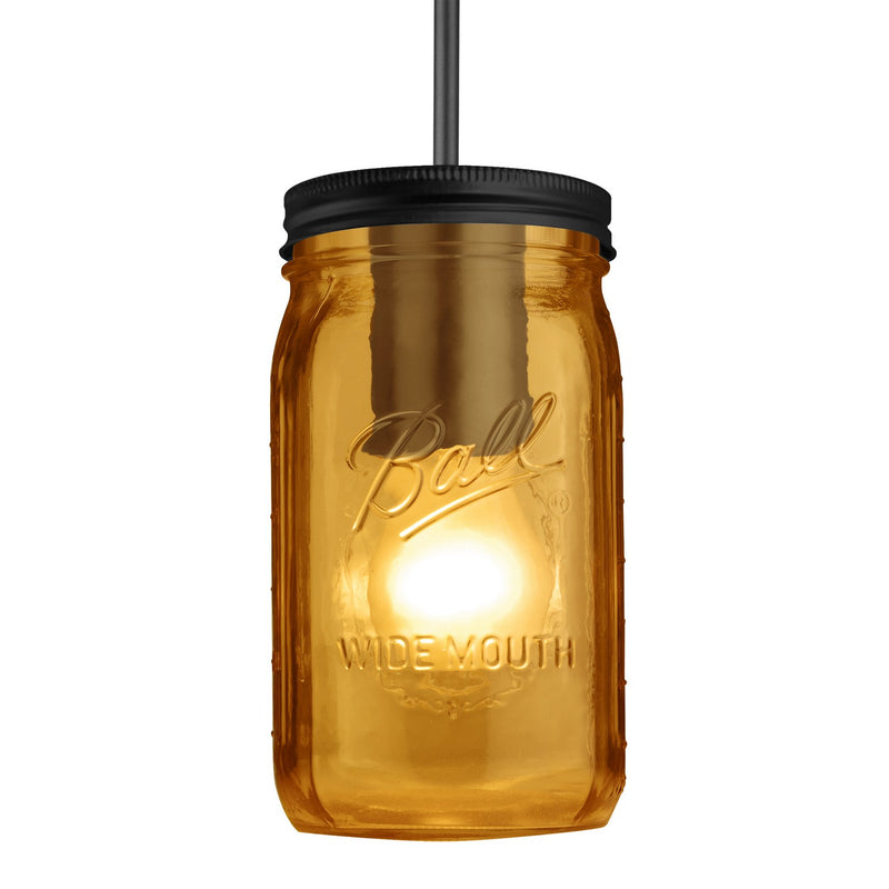 Besa 1JC-MILO4AM-BK One Light Pendant, Black
