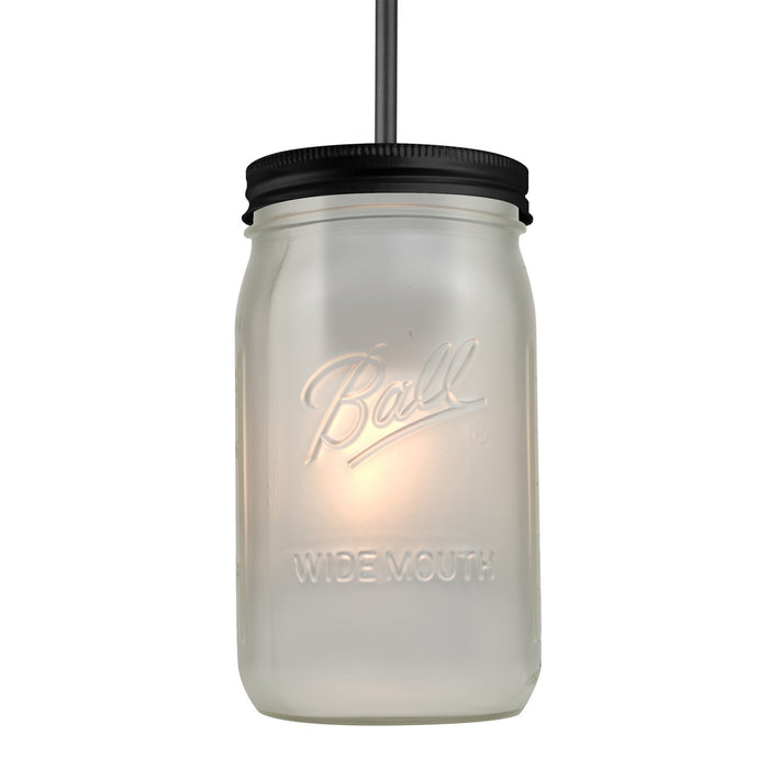 Besa 1JC-MILO4WF-EDIL-BK LED Pendant, Black