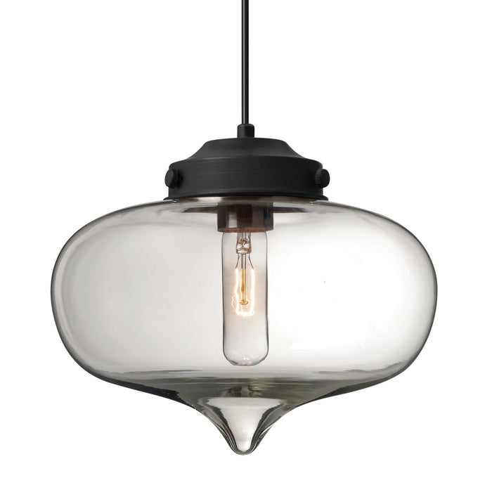 Besa 1JC-MIRACL-BK One Light Pendant, Black