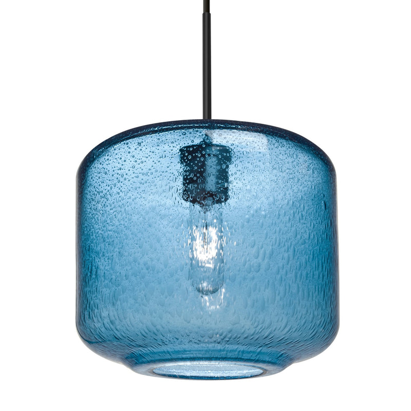 Besa 1JC-NILES10BL-BK One Light Pendant, Black