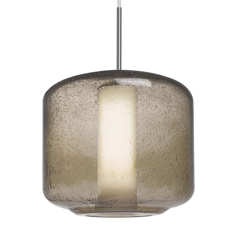 Besa 1JC-NILES10SO-LED-SN LED Pendant, Satin Nickel
