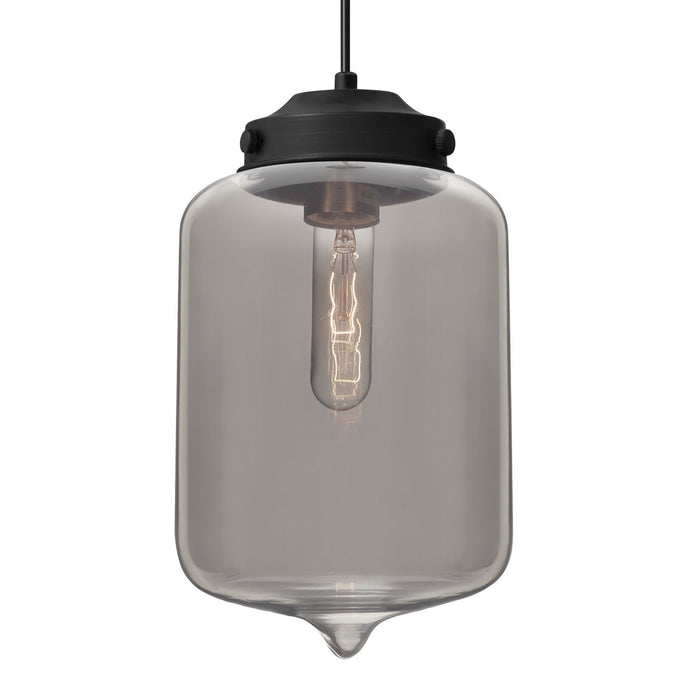 Besa 1JC-OLINSM-BK One Light Pendant, Black
