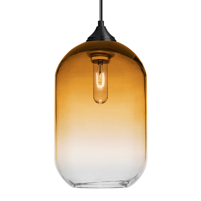 Besa 1JC-OMEGA12AM-BK One Light Pendant, Black