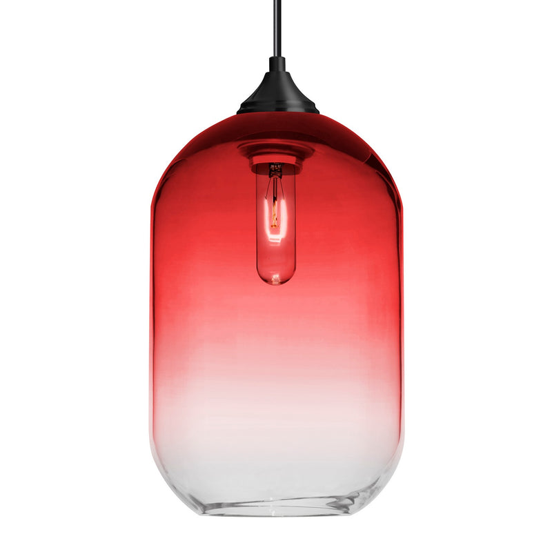 Besa 1JC-OMEGA12RD-BK One Light Pendant, Black