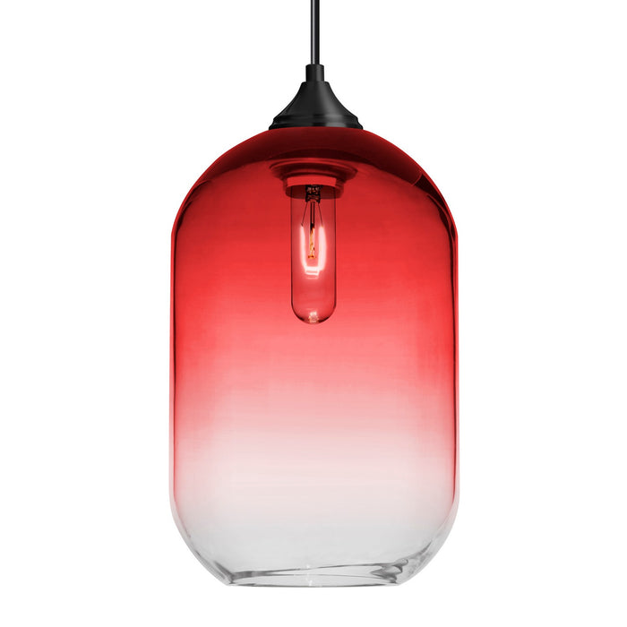 Besa 1JC-OMEGA12RD-BK One Light Pendant, Black