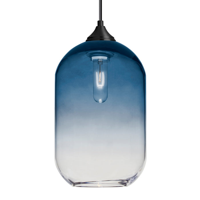 Besa 1JC-OMEGA12ST-BK One Light Pendant, Black