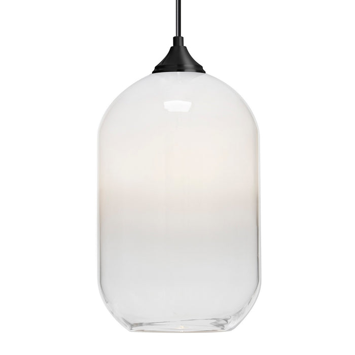 Besa 1JC-OMEGA12WH-BK One Light Pendant, Black