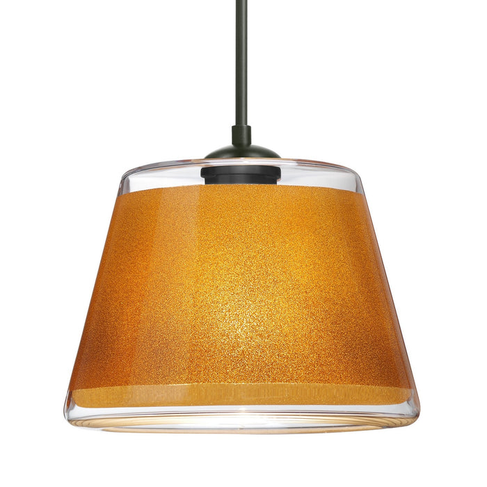 Besa 1JC-PIC9GD-BK One Light Pendant, Black