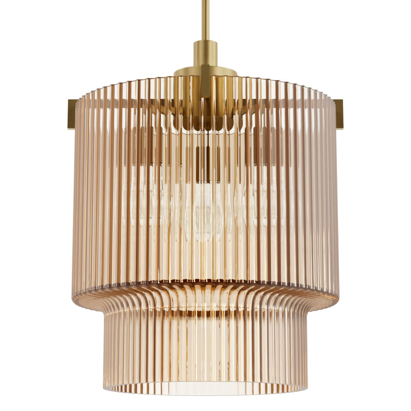Hunter 13150 Three Light Pendant, Luxe Gold