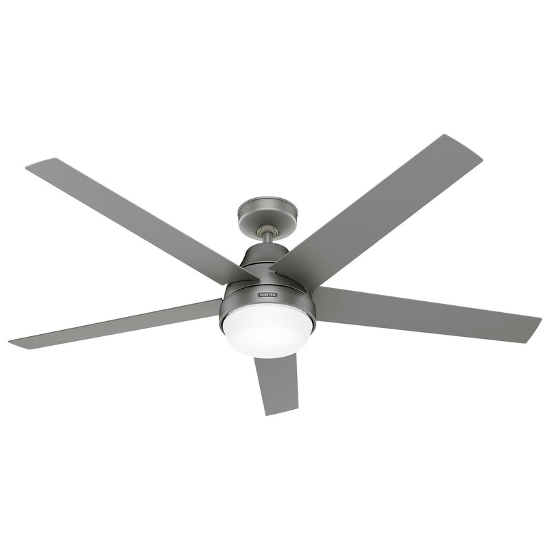 Hunter 52834 60" Ceiling Fan, Matte Silver