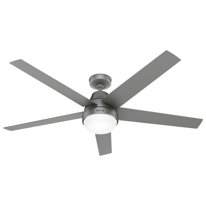 Hunter 52834 60" Ceiling Fan, Matte Silver