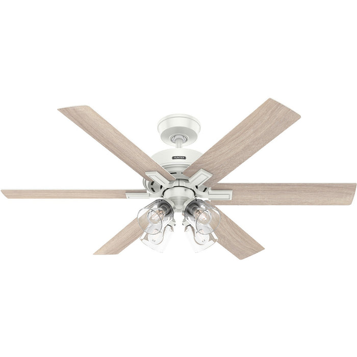Hunter 52904 52" Ceiling Fan, Fresh White