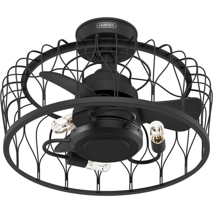 Hunter 52969 20" Ceiling Fan, Matte Black