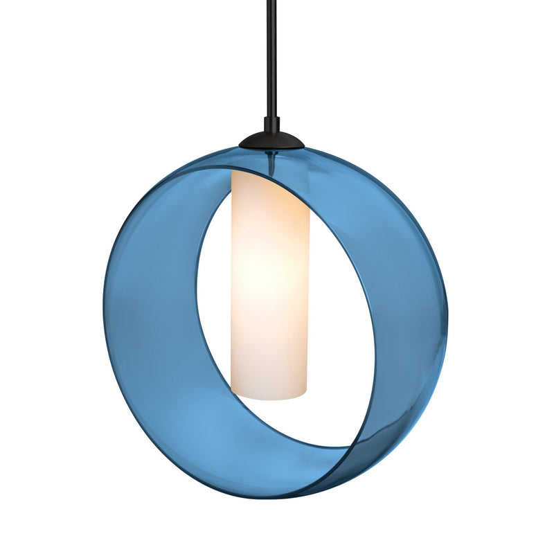 Besa 1JC-PLATOBL-BK One Light Pendant, Black