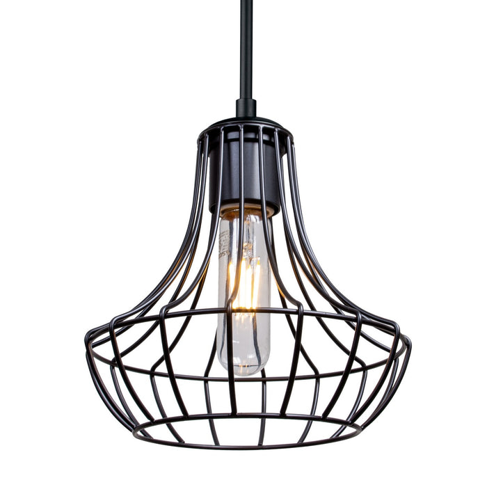 Besa 1JC-SPEZ07-BK One Light Pendant, Black