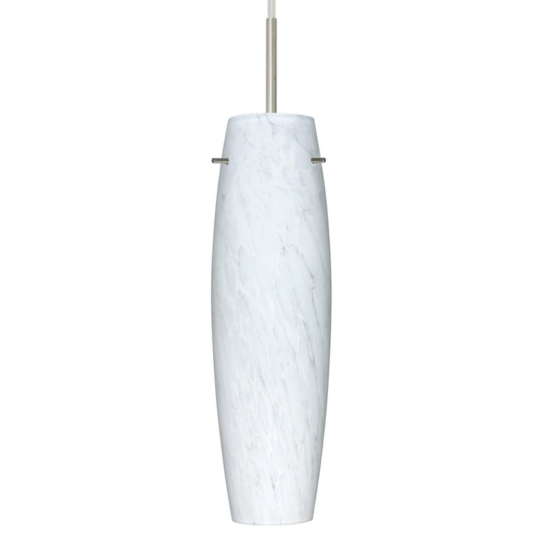 Besa 1JT-412119-SN One Light Pendant, Satin Nickel