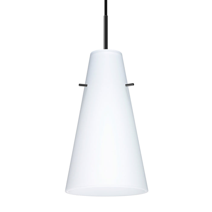 Besa 1JT-412407-LED-BK LED Pendant, Black