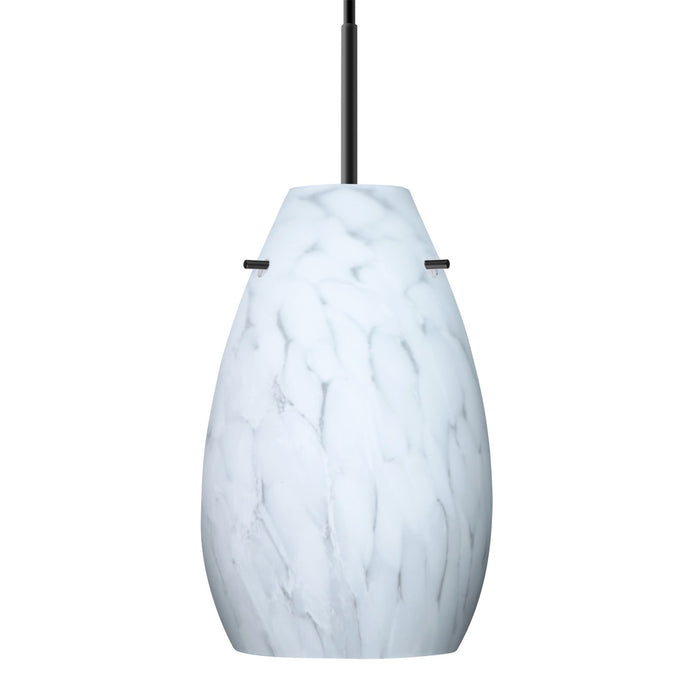 Besa 1JT-412619-BK One Light Pendant, Black