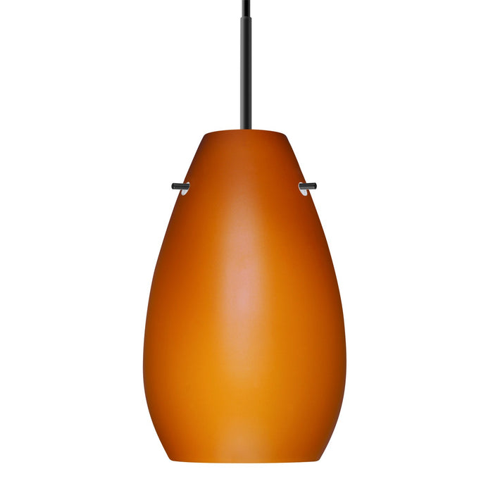 Besa 1JT-412680-BK One Light Pendant, Black