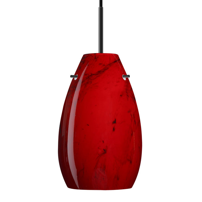 Besa 1JT-4126MA-BK One Light Pendant, Black
