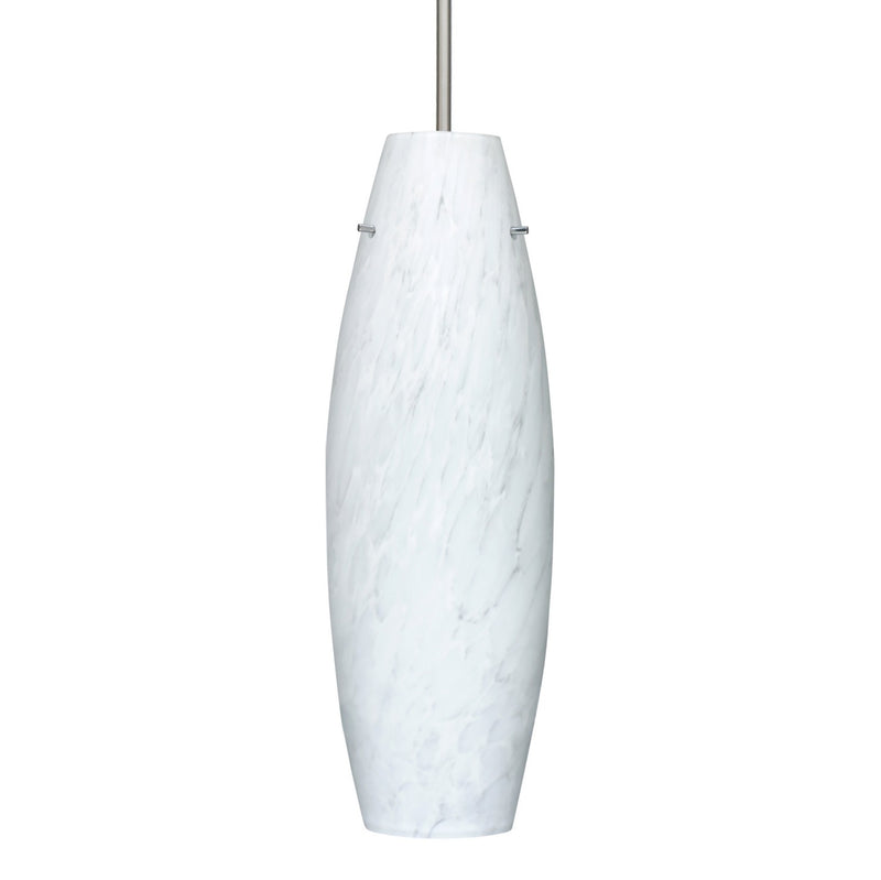 Besa 1JT-412719-LED-SN LED Pendant, Satin Nickel