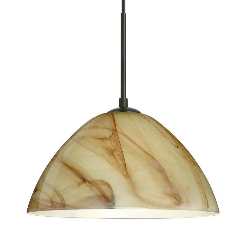 Besa 1JT-420183-LED-BK LED Pendant, Black