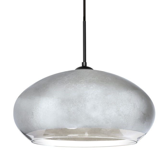 Besa 1JT-4345SF-BK One Light Pendant, Black