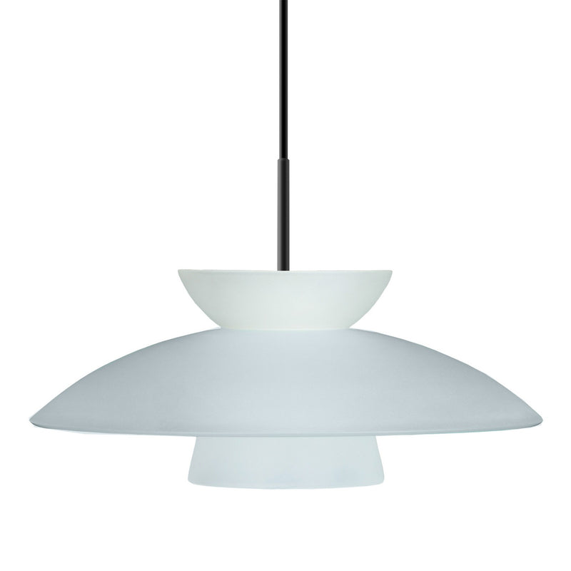 Besa 1JT-451325-BK One Light Pendant, Black