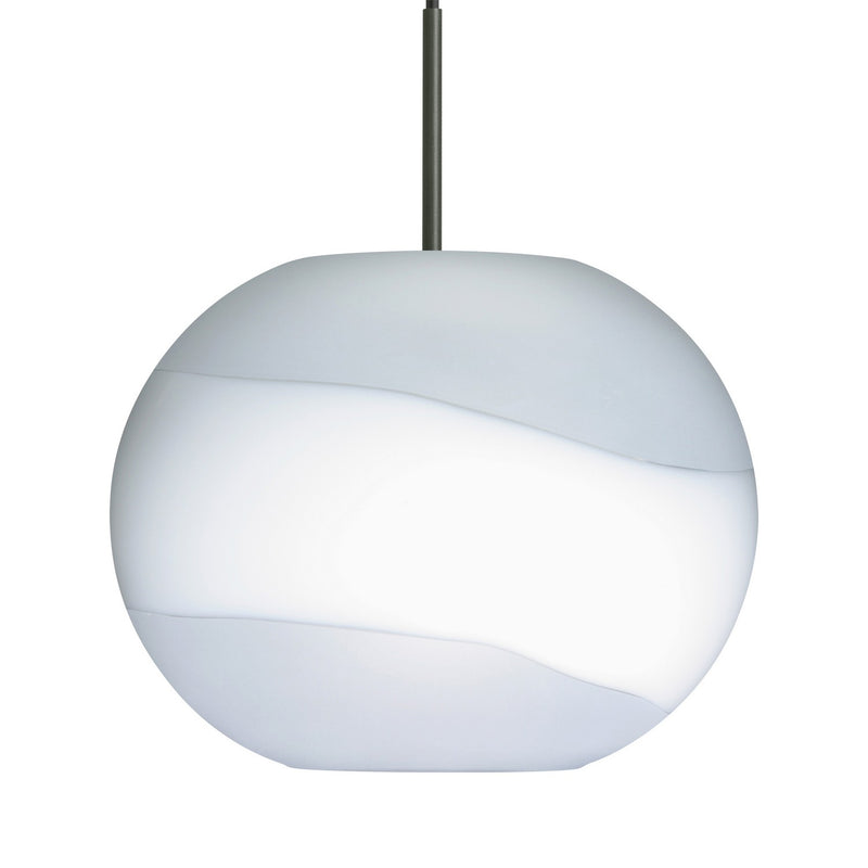 Besa 1JT-477699-BK One Light Pendant, Black