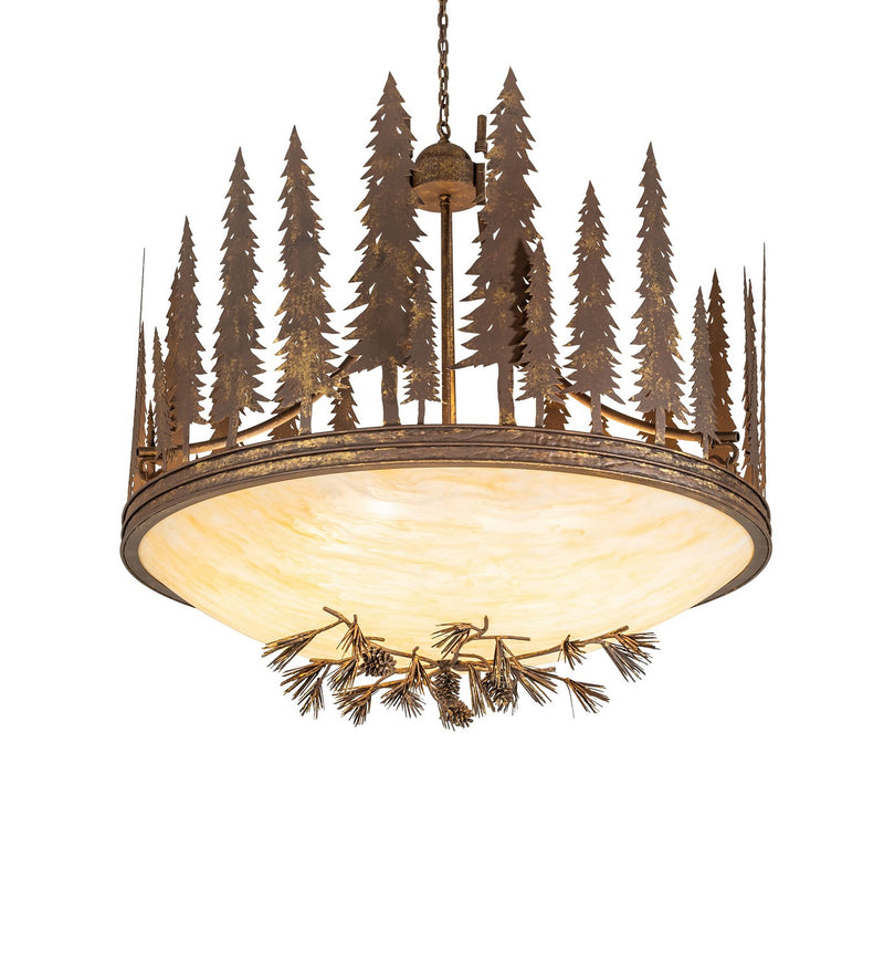 Meyda Tiffany 120785 Eight Light Pendant, Pompeii Gold