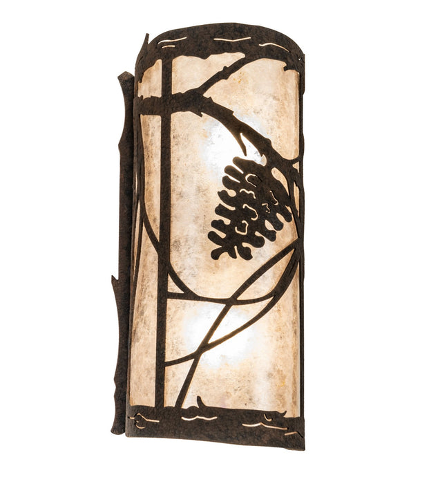 Meyda Tiffany 258144 Two Light Wall Sconce, Distressed Chestnut