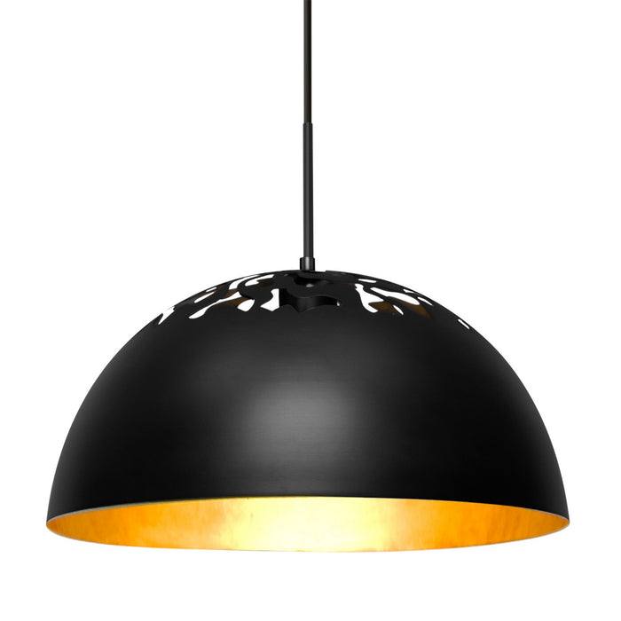 Besa 1JT-GORDY-BK One Light Pendant, Black