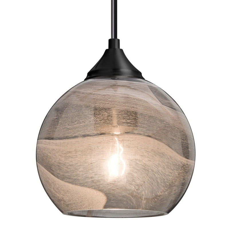 Besa 1JT-JILLYSM-BK One Light Pendant, Black