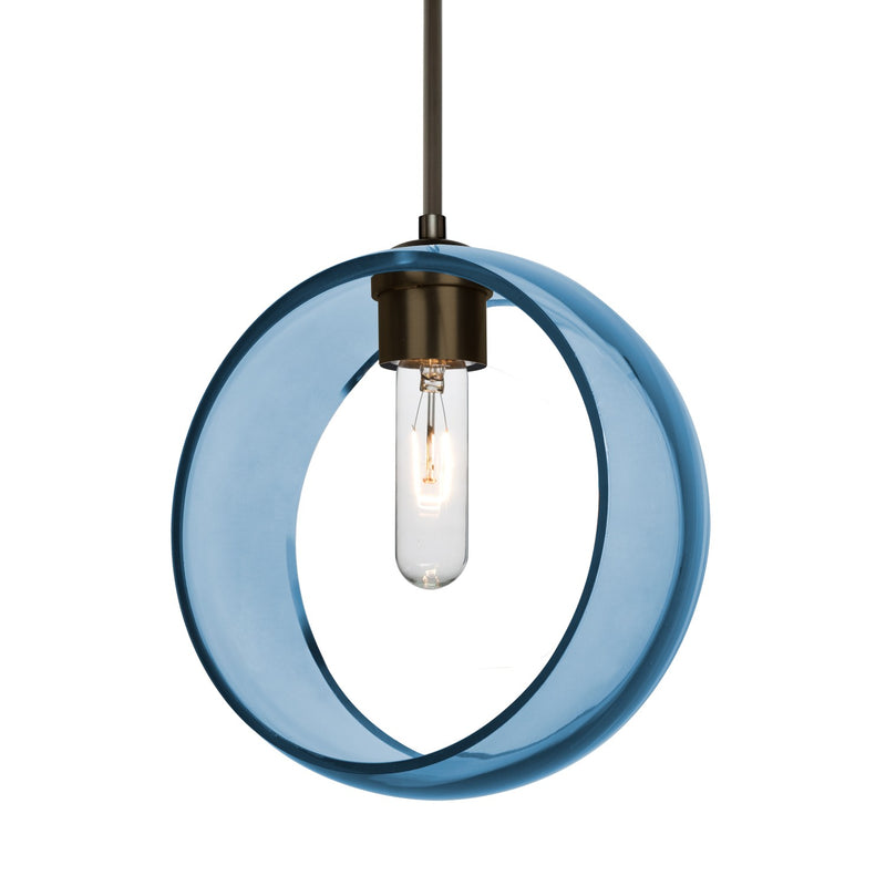 Besa 1JT-MANABL-BR-NI One Light Pendant, Bronze