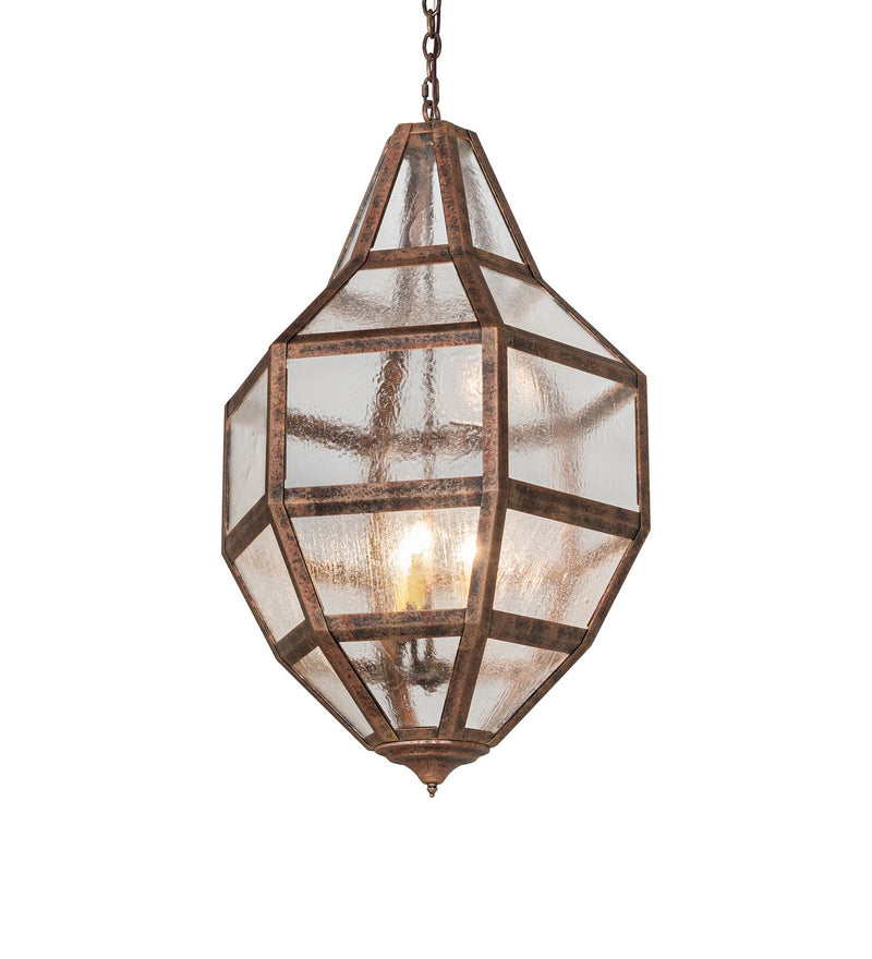 Meyda Tiffany 273541 Three Light Pendant, Rococco