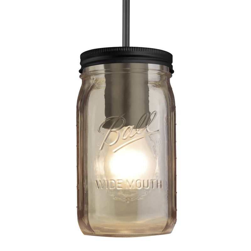 Besa 1JT-MILO4SM-BK One Light Pendant, Black