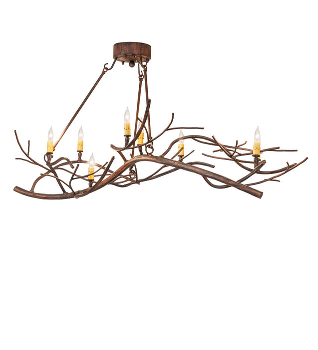 Meyda Tiffany 276062 Eight Light Chandelier, Driftwood Brown