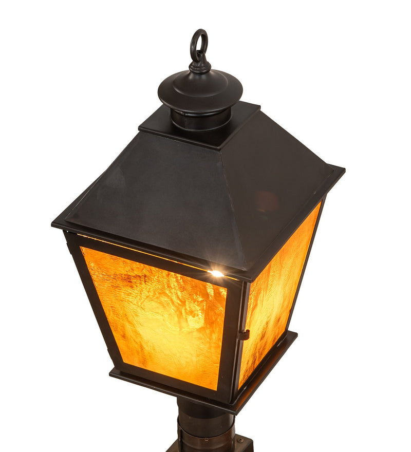 Meyda Tiffany 276322 Three Light Post Mount, Craftsman Brown