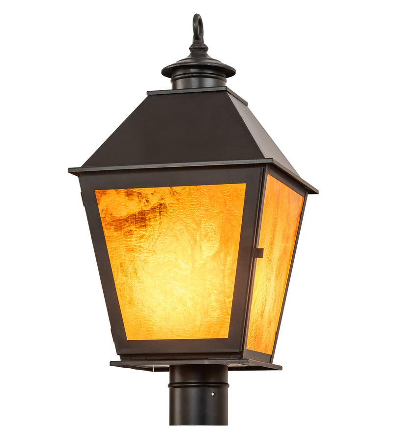 Meyda Tiffany 276322 Three Light Post Mount, Craftsman Brown