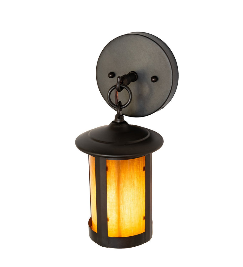 Meyda Tiffany 276323 One Light Wall Sconce, Craftsman Brown