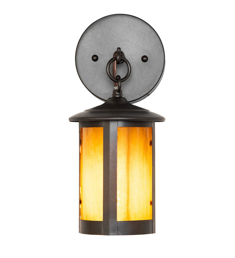 Meyda Tiffany 276323 One Light Wall Sconce, Craftsman Brown
