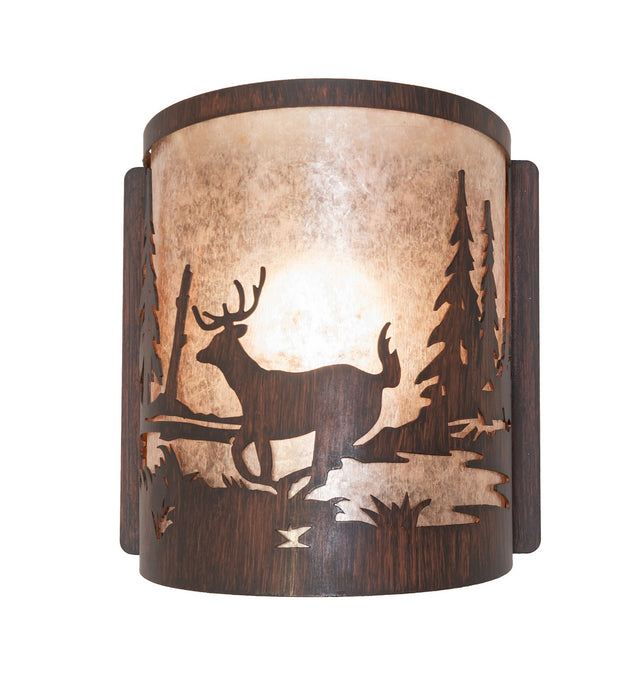 Meyda Tiffany 277544 One Light Wall Sconce, Driftwood Brown