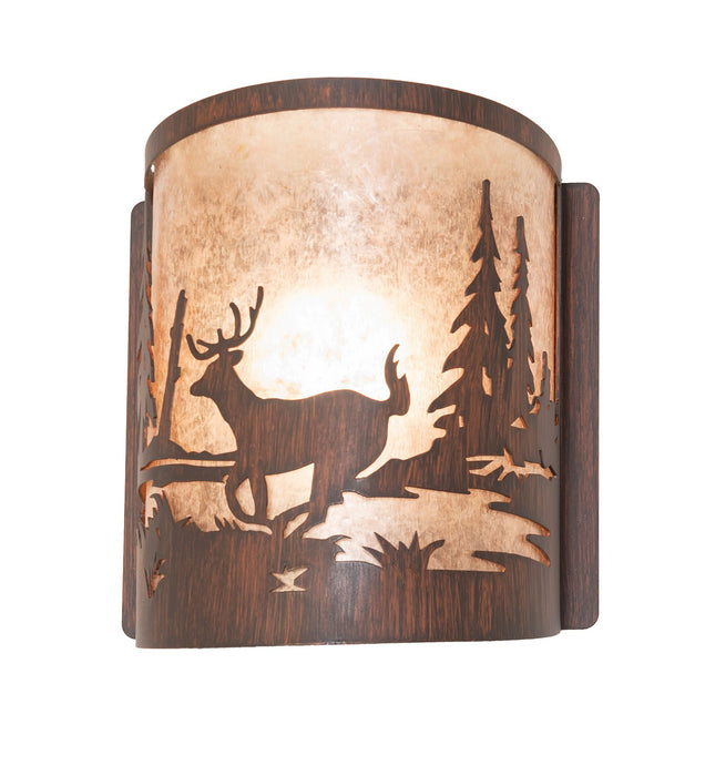 Meyda Tiffany 277544 One Light Wall Sconce, Driftwood Brown