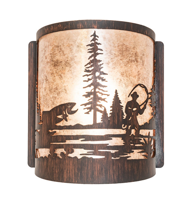 Meyda Tiffany 277545 One Light Wall Sconce, Driftwood Brown