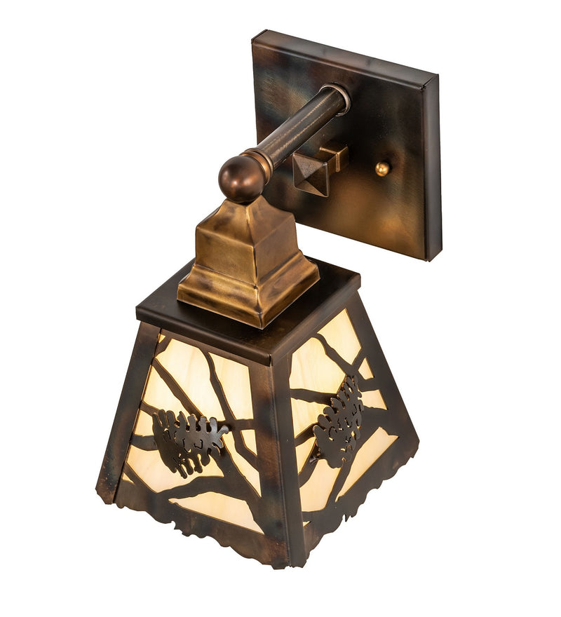Meyda Tiffany 277793 One Light Wall Sconce, Dark Burnished Antique Copper