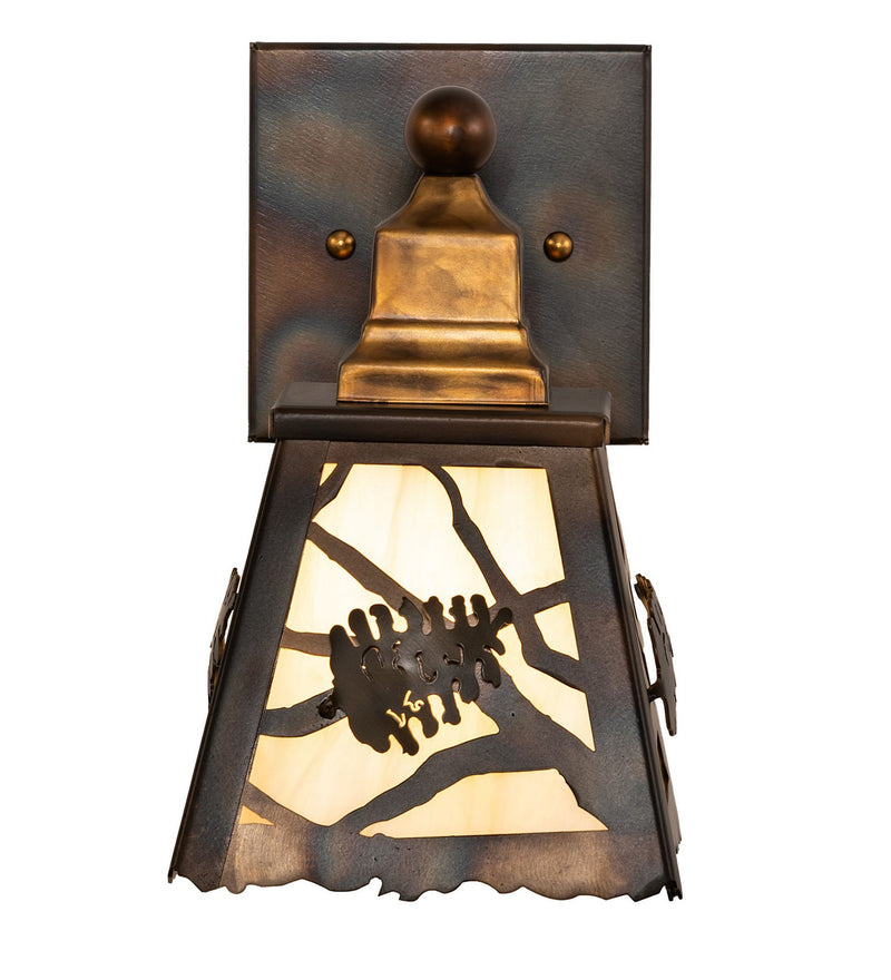 Meyda Tiffany 277793 One Light Wall Sconce, Dark Burnished Antique Copper