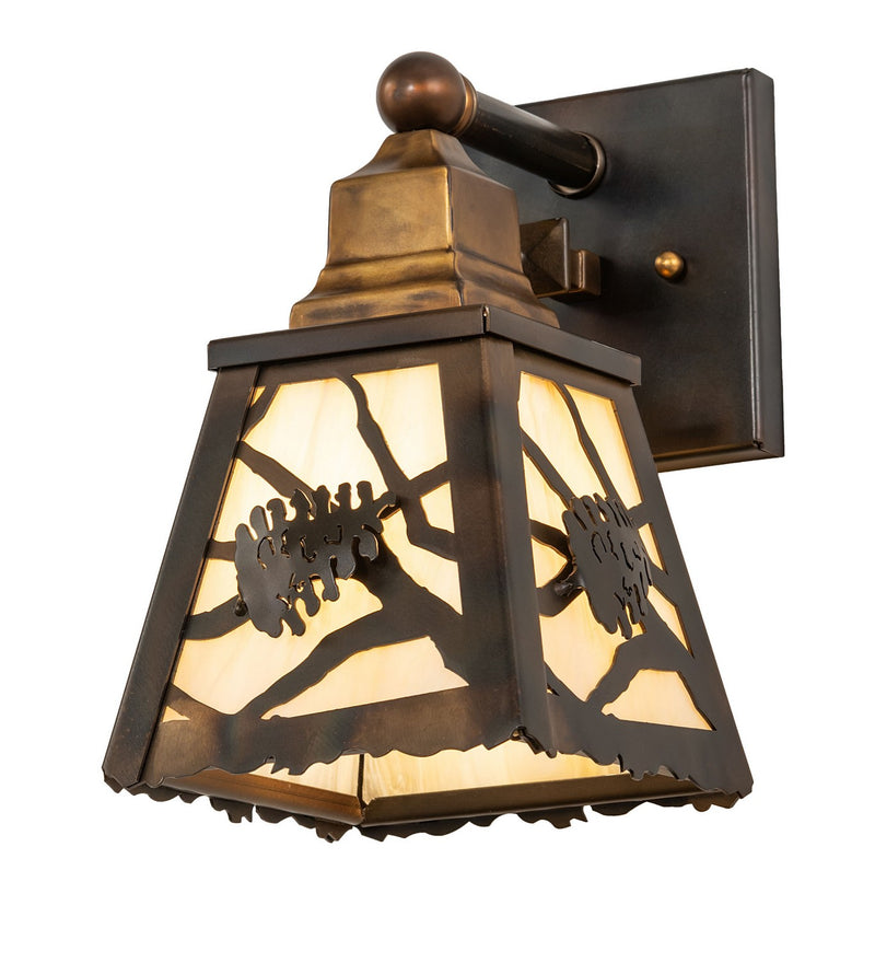 Meyda Tiffany 277793 One Light Wall Sconce, Dark Burnished Antique Copper