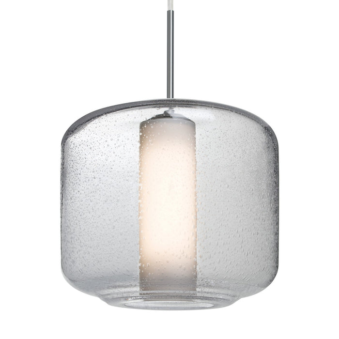Besa 1JT-NILES10CO-LED-SN LED Pendant, Satin Nickel