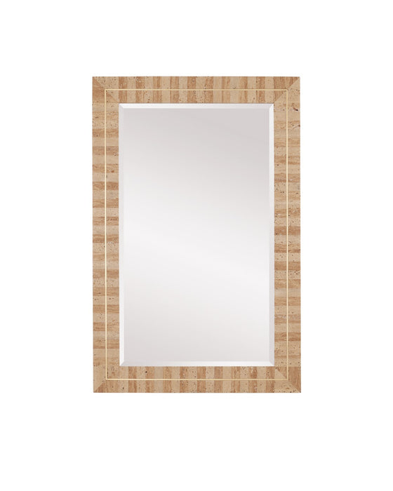 Currey and Company 1000-0158 Mirror, Natural / Brass